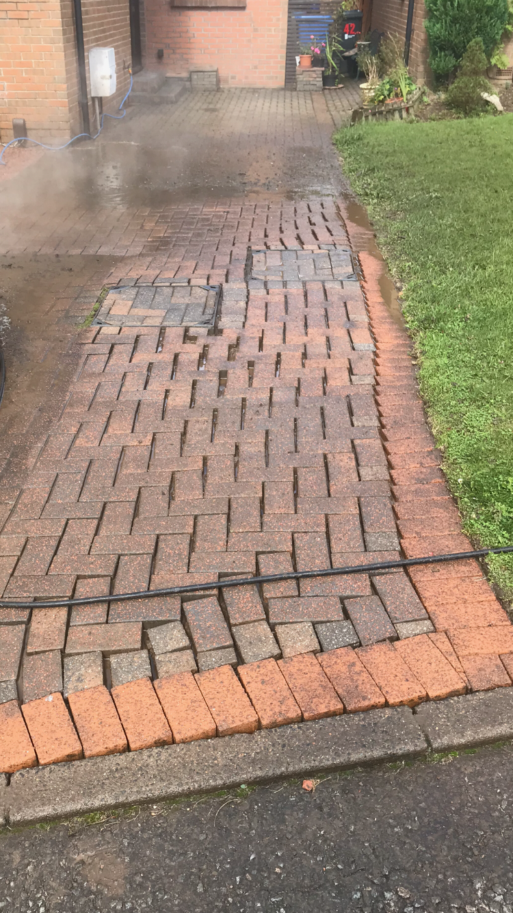 Exterior walls and driveway restoration
